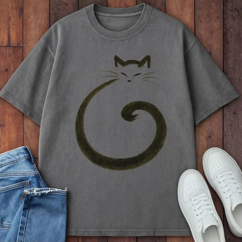 Whisker Loop T-Shirt Grey / S 15231560475776546623 T-Shirt