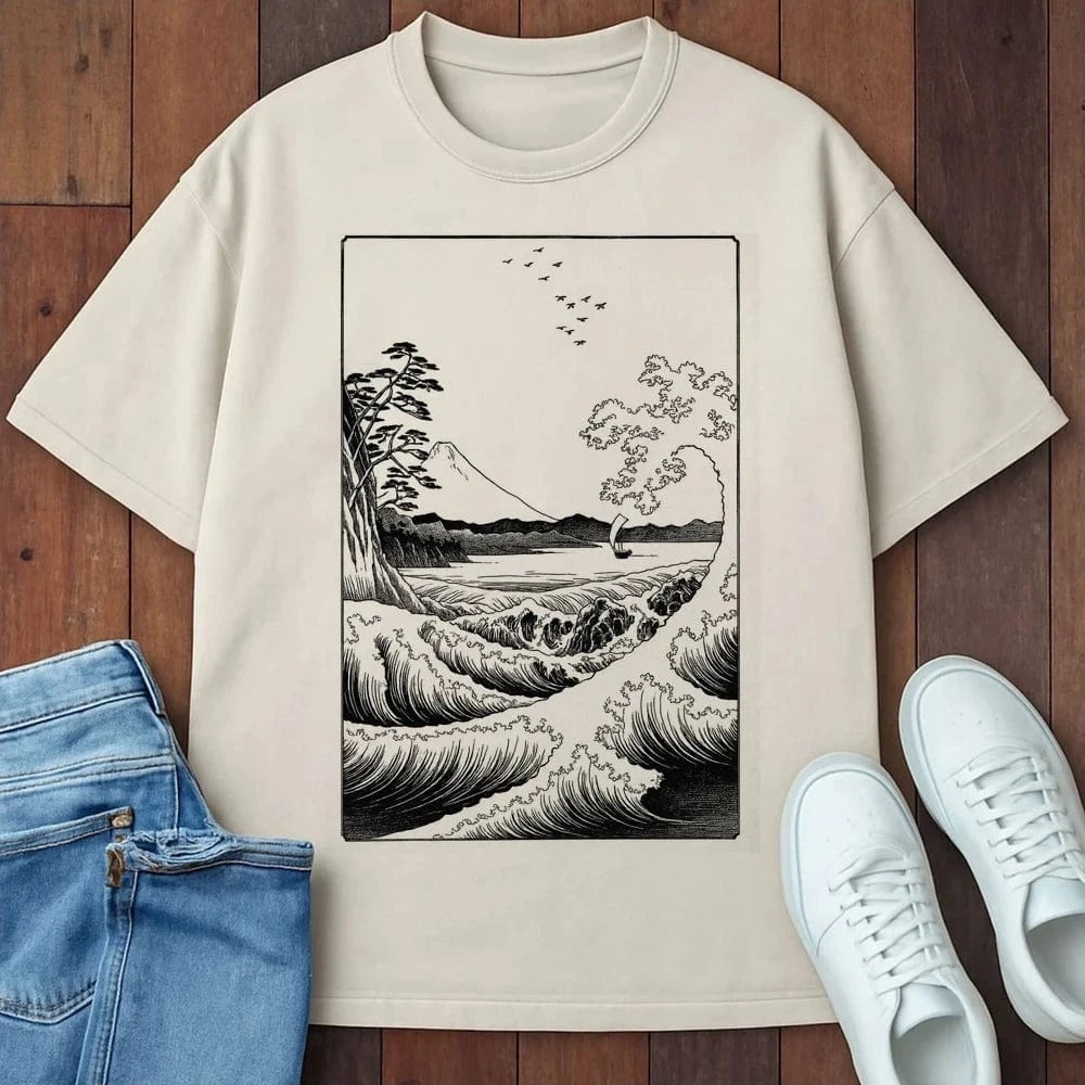 Whispering Shores T-Shirt Ivory / S 10171498775931065424 T-Shirt