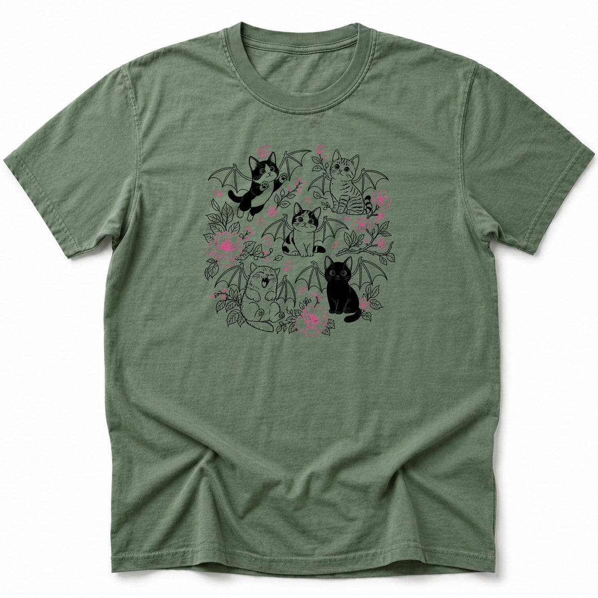 Winged Cuties T-Shirt Moss / S 24969881296973497290 T-Shirt