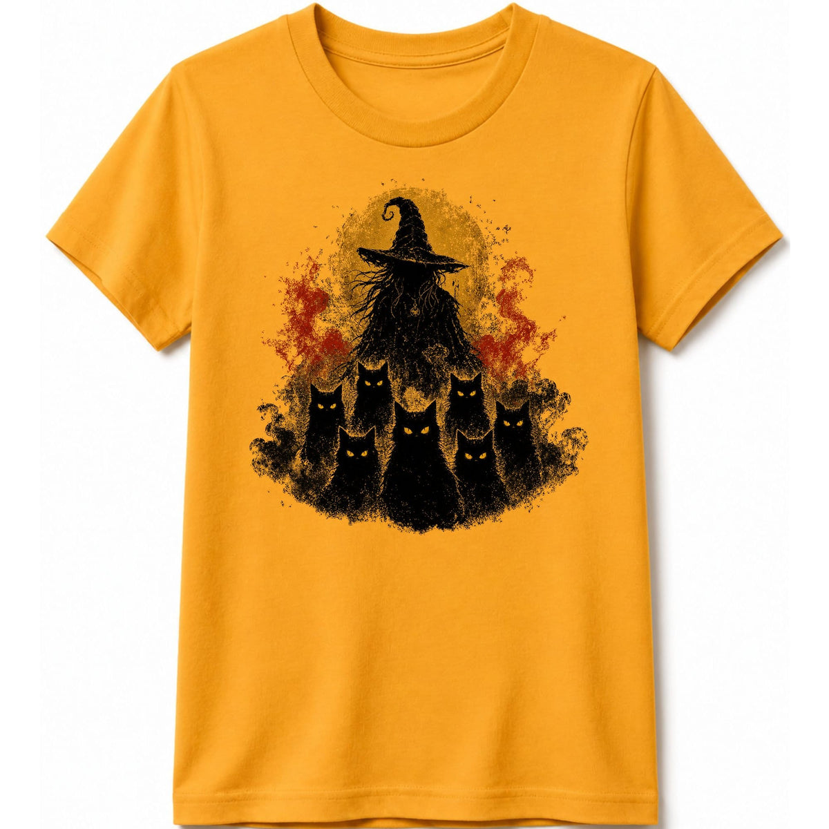 Witching Night Kids Tee Gold / S 15981638382999166845 Kids clothes
