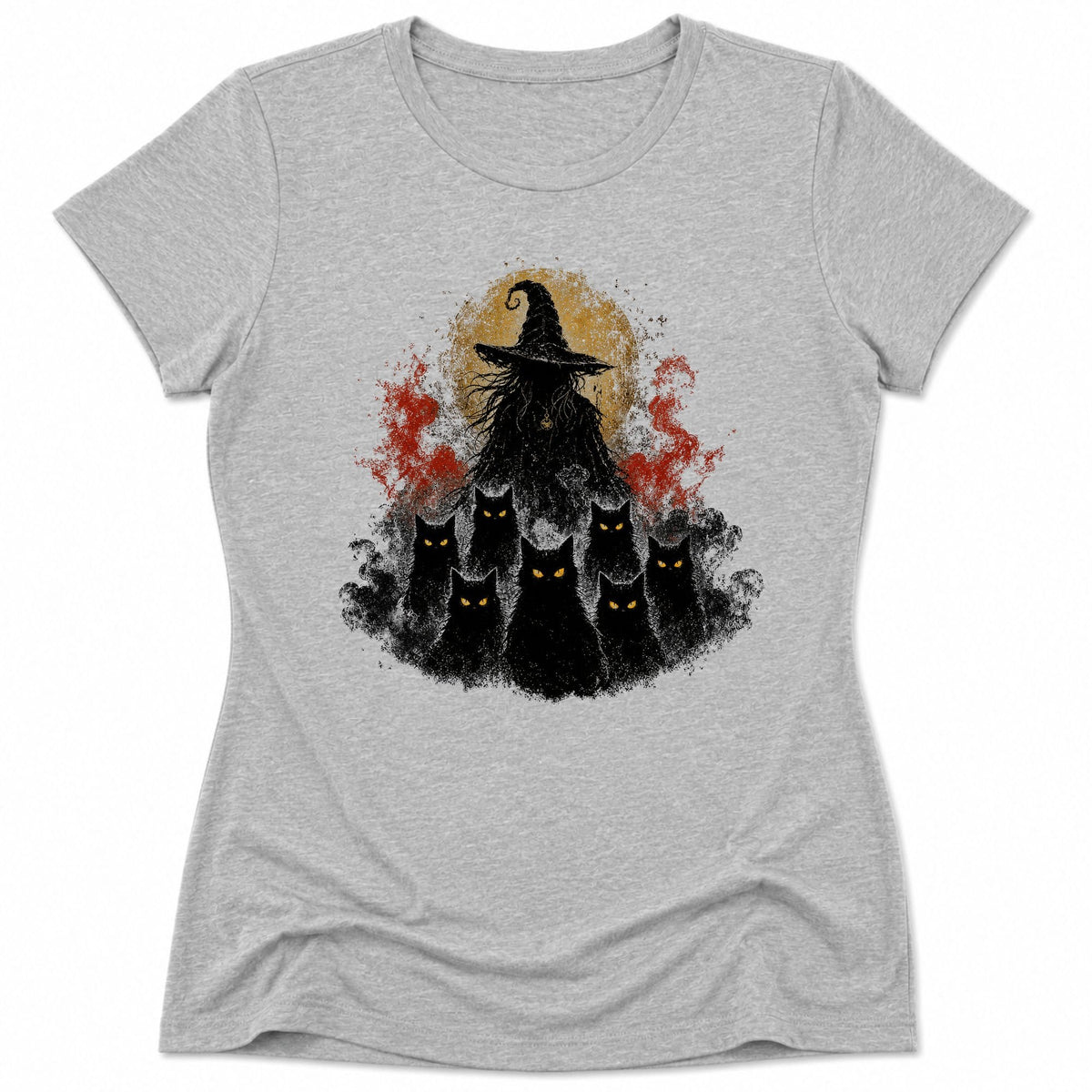 Witching Night Womens Tee Athletic Heather / S 10337845205889777434 T-Shirt