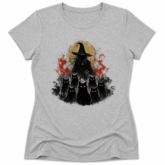 Witching Night Womens Tee Athletic Heather / S 10337845205889777434 T-Shirt