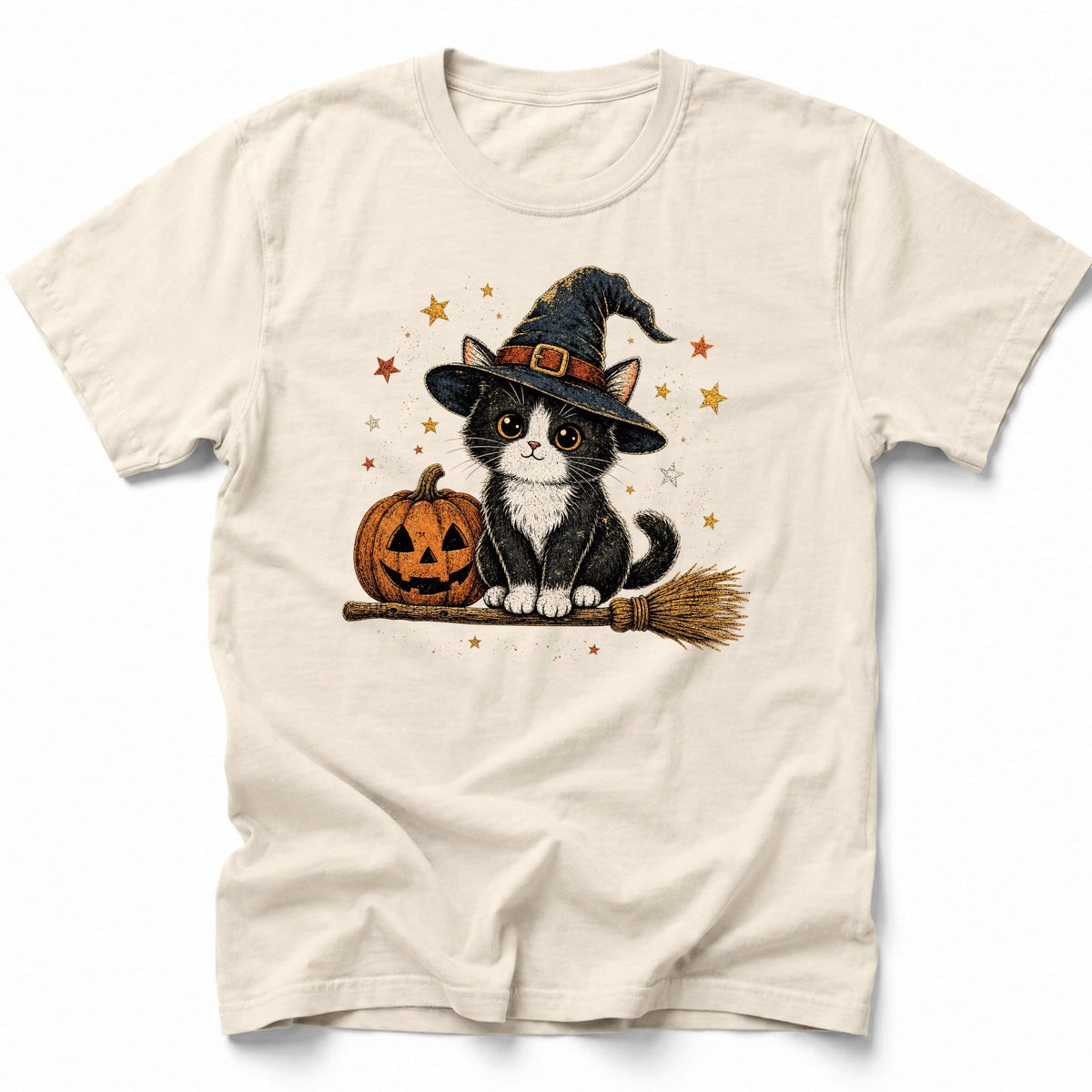 Witchy Cat T-Shirt Ivory / S 29247935350783715704 T-Shirt