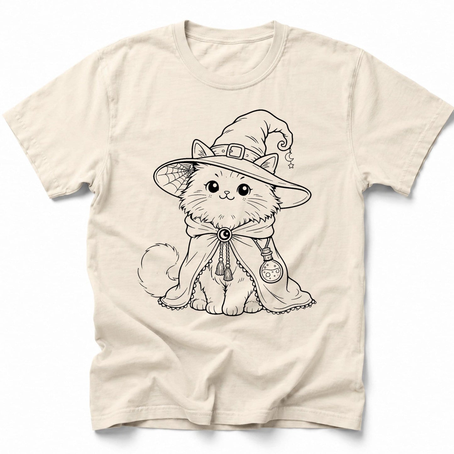 Witchy Whiskers T-Shirt Ivory / S 14003661115340569809 T-Shirt