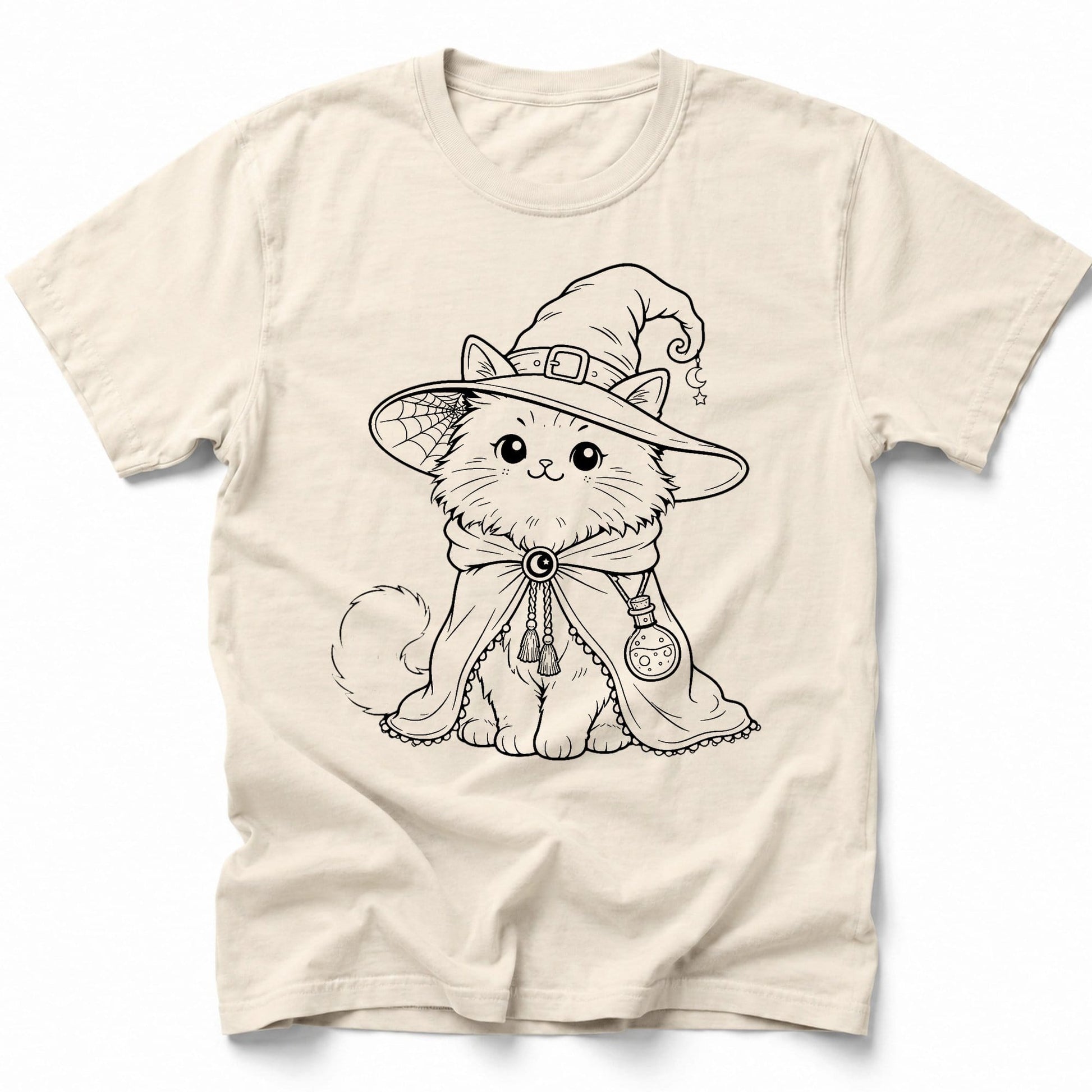 Witchy Whiskers T-Shirt Ivory / S 14003661115340569809 T-Shirt
