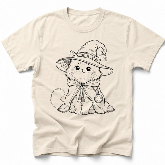 Witchy Whiskers T-Shirt Ivory / S 14003661115340569809 T-Shirt