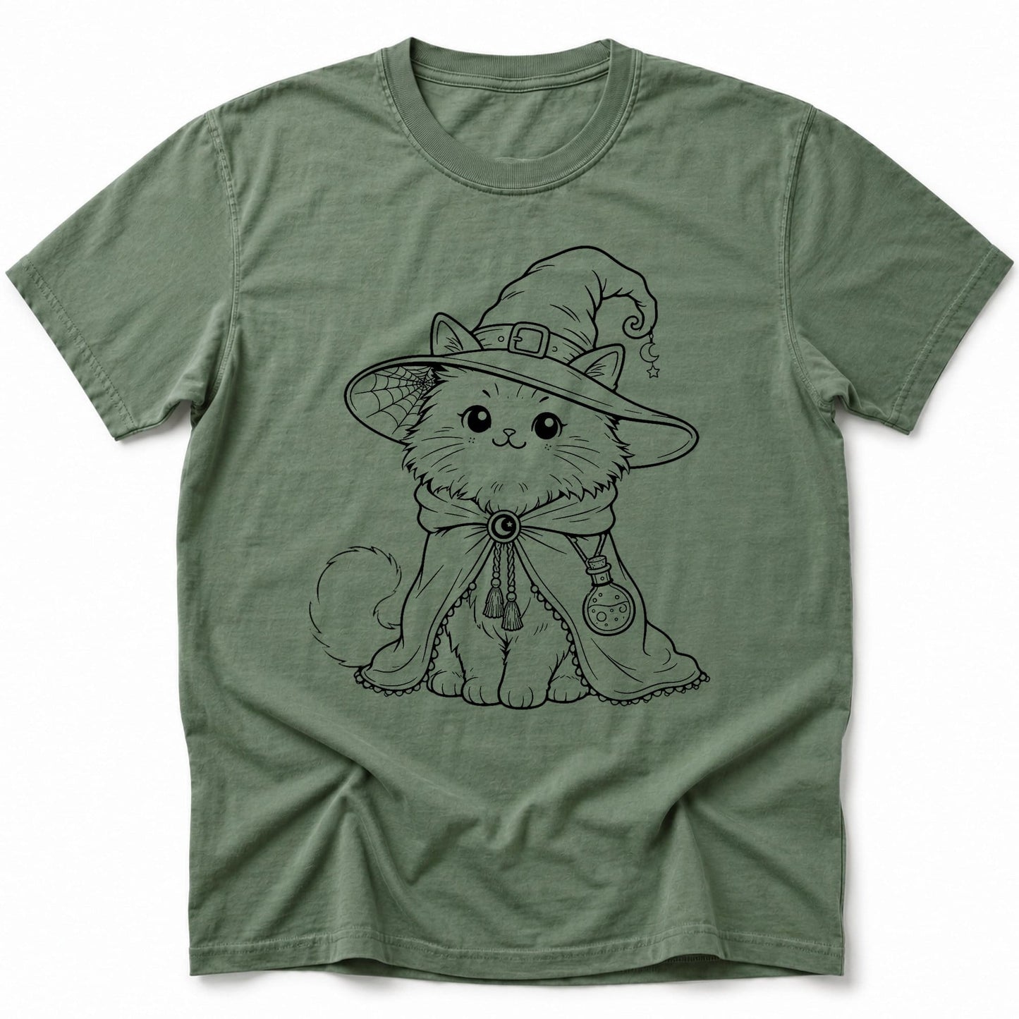 Witchy Whiskers T-Shirt Moss / S 17660841626846416938 T-Shirt