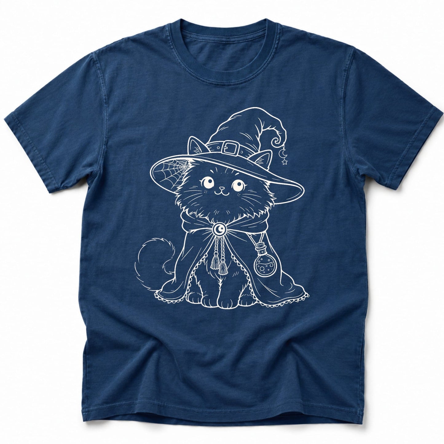 Witchy Whiskers T-Shirt Navy / S 25813163300378146188 T-Shirt