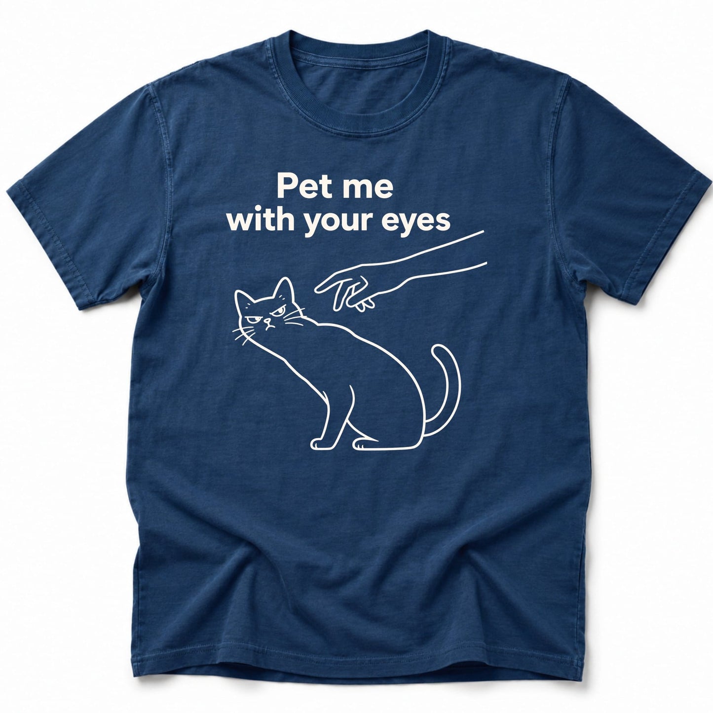 With your eyes T-Shirt Navy / S 24020388305830281274 T-Shirt