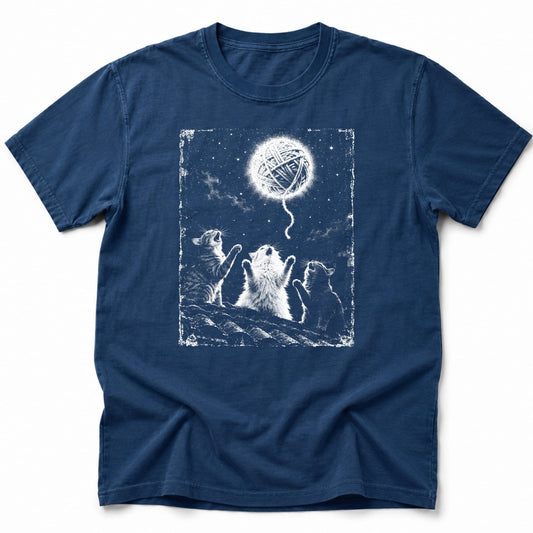 Yarn Moon T-Shirt Navy / S 10884910047708503488 T-Shirt
