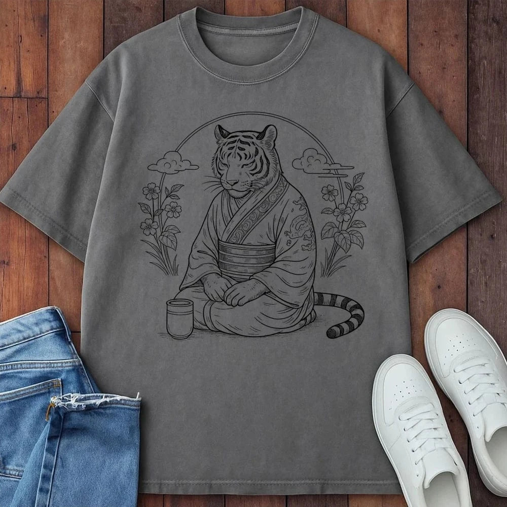 Zen And Tea T-Shirt Grey / S 15560484955835633626 T-Shirt