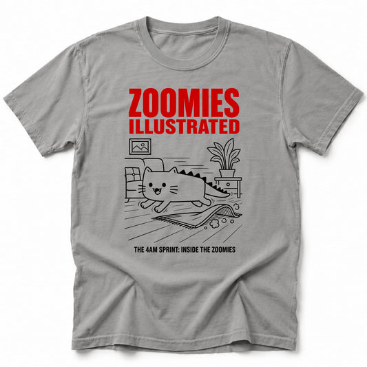 Zoomies Illustrated T-Shirt Grey / S 31275982036653372200 T-Shirt
